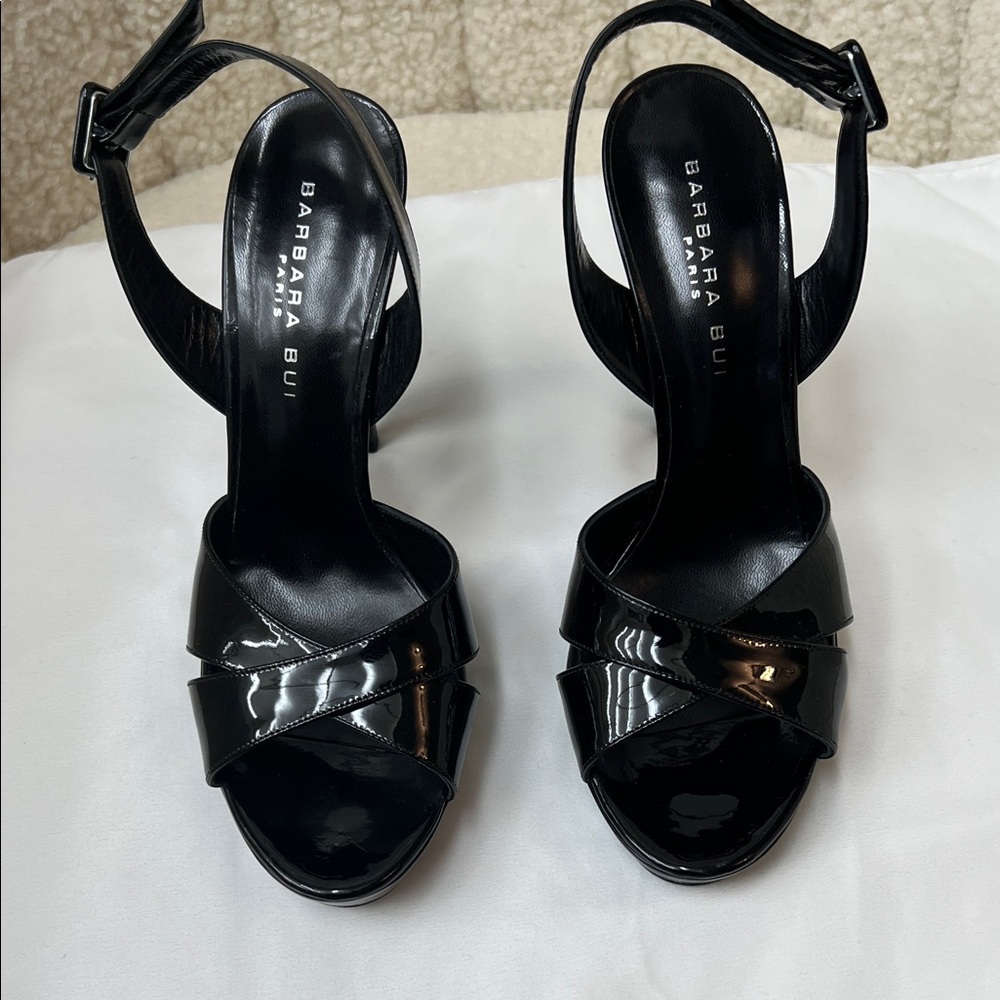 Barbara Bui Patent Leather Black Heels